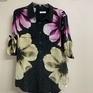 Equipment Silk Floral Blouse